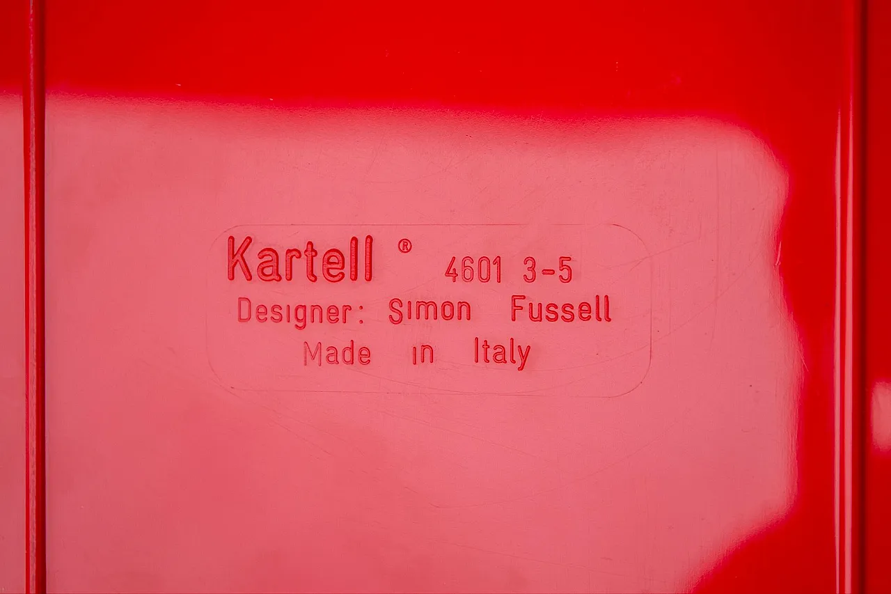 Pair of Model 4601 3-5 Bedside Tables by S.Fussell for Kartell, 1970s 4