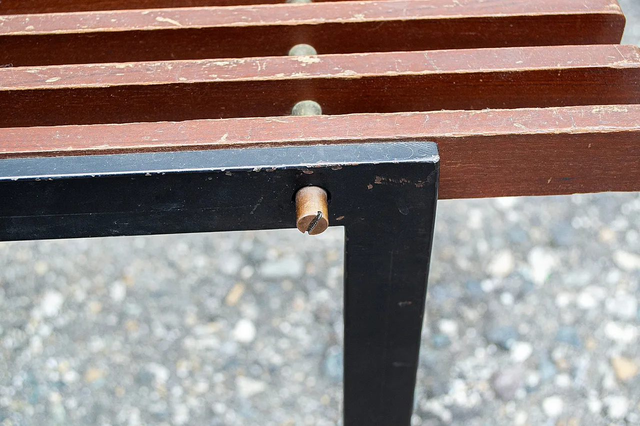 Panca in legno, anni '50 5