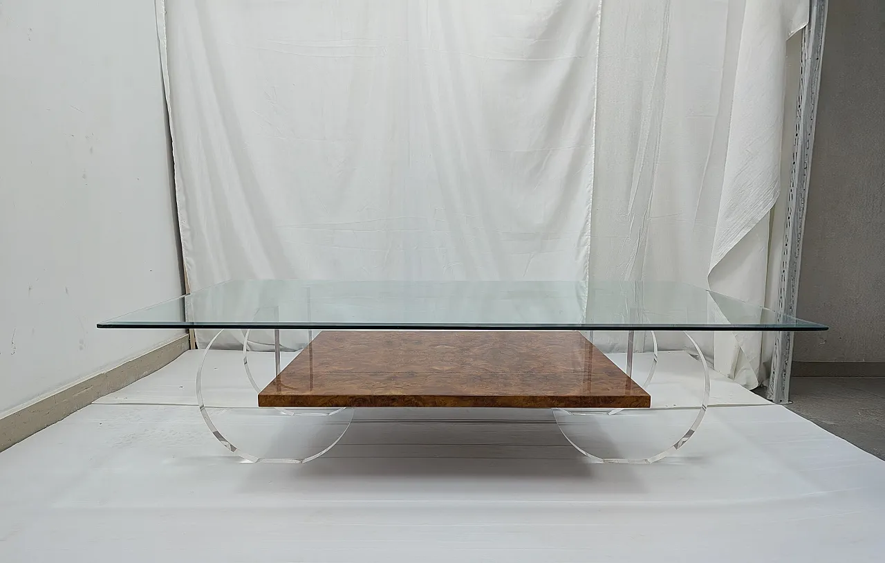 Tavolino da caffè in stile Hollywood Regency, anni '70 1