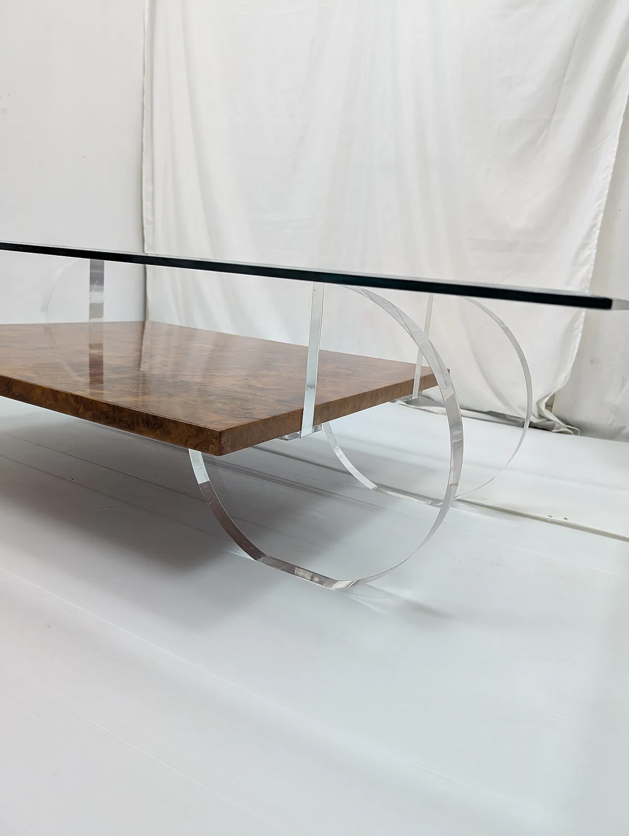 Tavolino da caffè in stile Hollywood Regency, anni '70 3