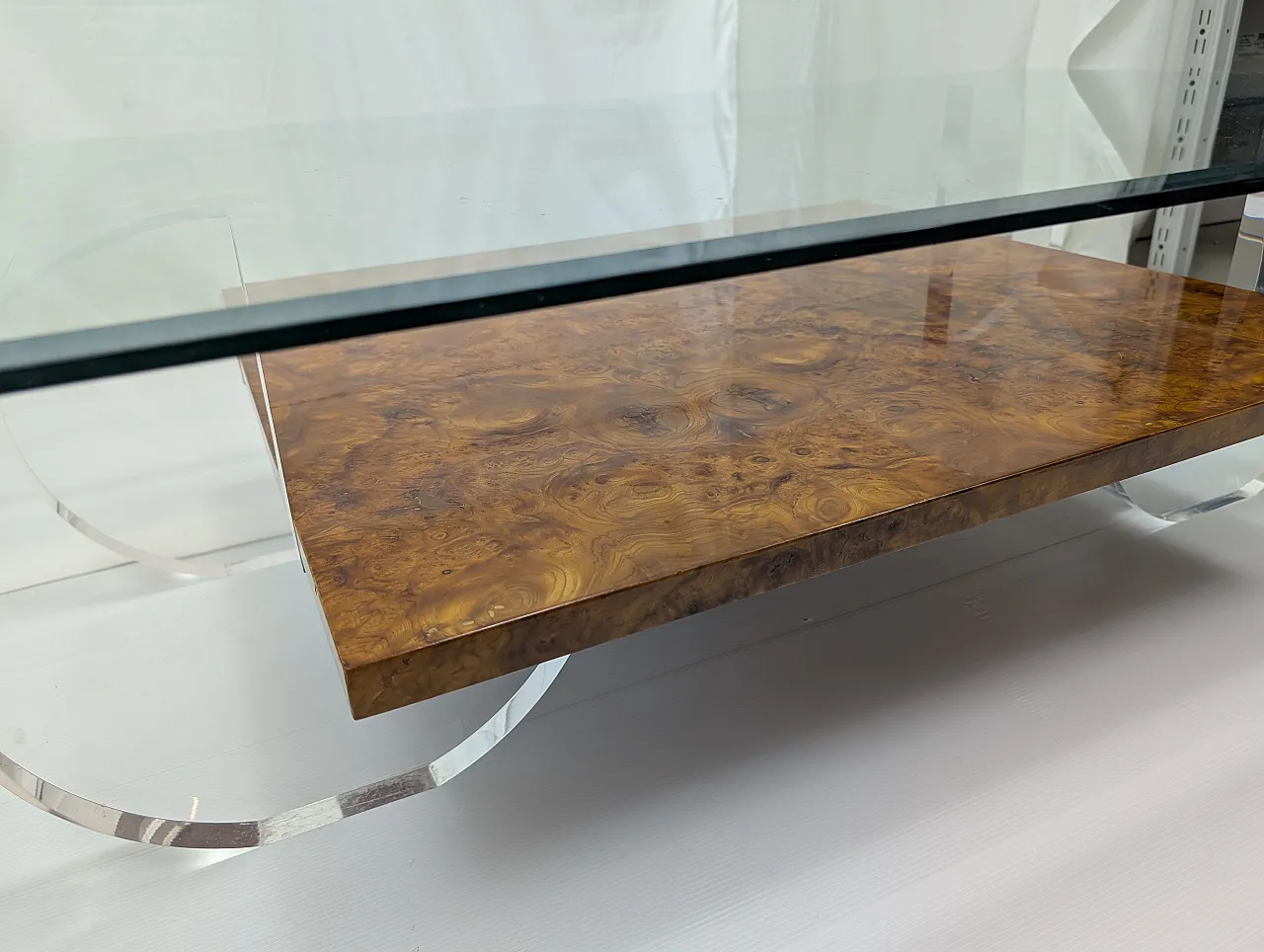 Tavolino da caffè in stile Hollywood Regency, anni '70 5