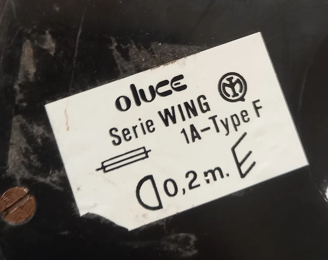 Lampada da tavolo Wing di Bruno Gecchelin per Oluce, anni '70 2