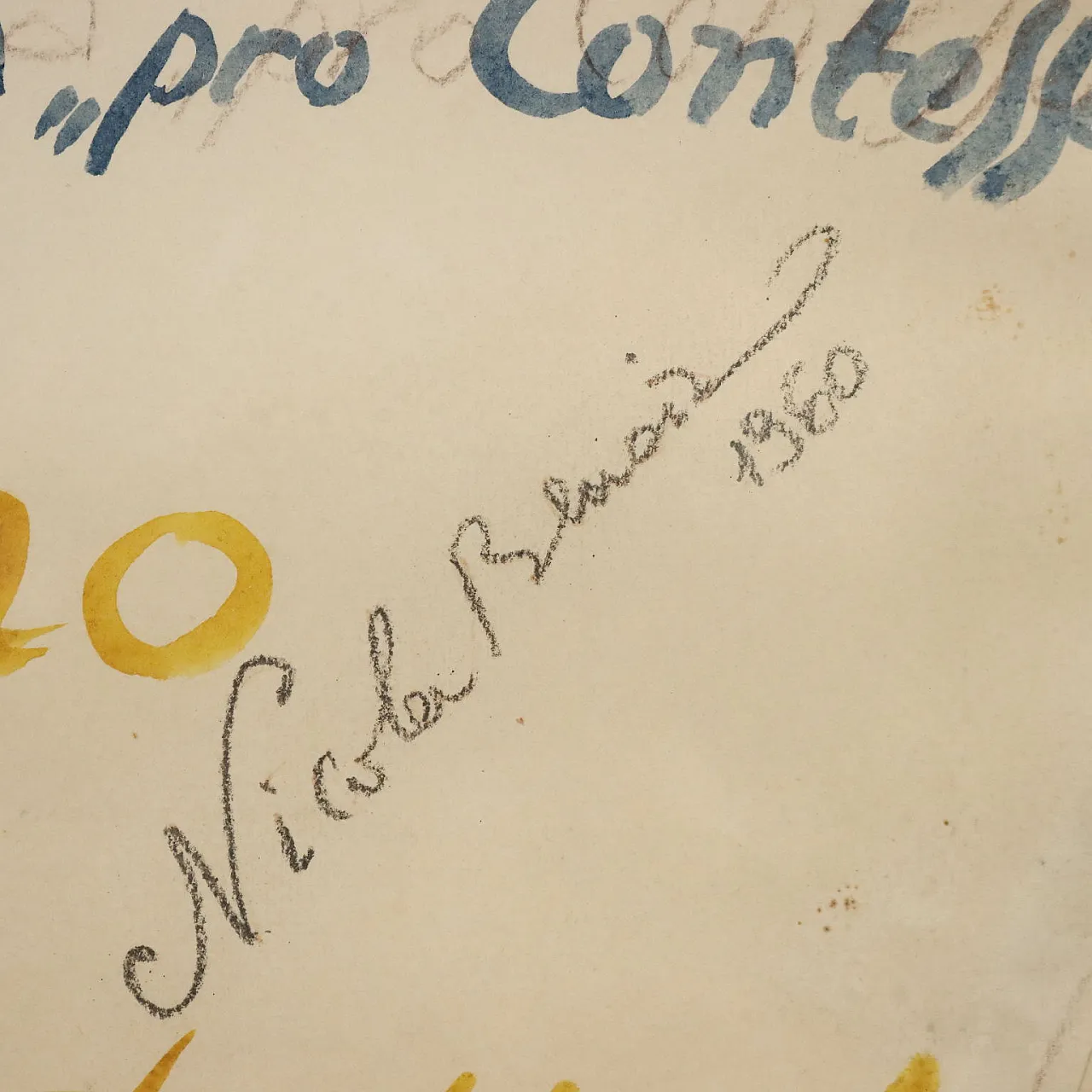 Disegno moderno di Nicola Benois, Grande festa di Capodanno, anni '60 6