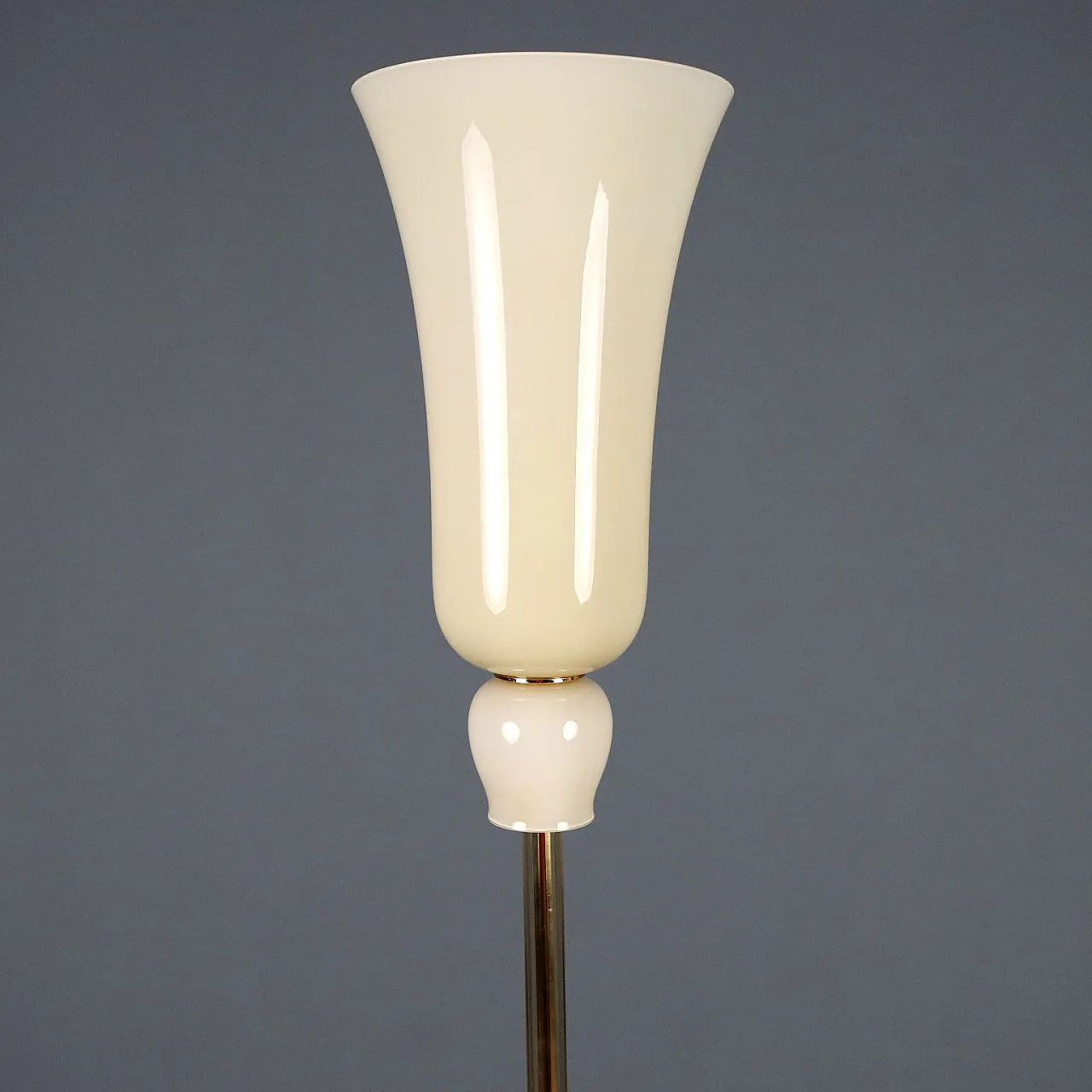 Lampada in metallo e vetro di Venini, anni '90 5