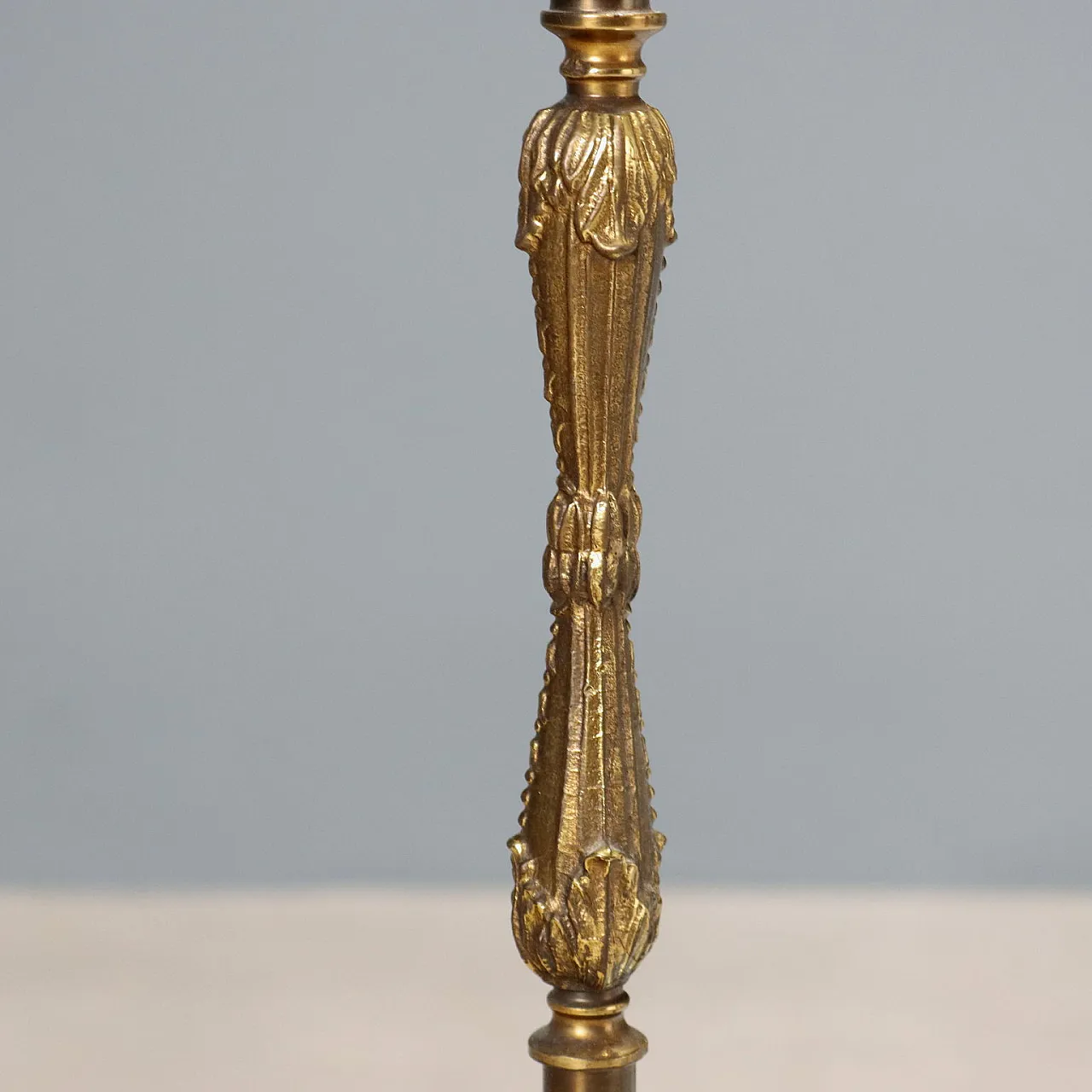 Serving cart in bronze, crystal and brass, 20th century 6