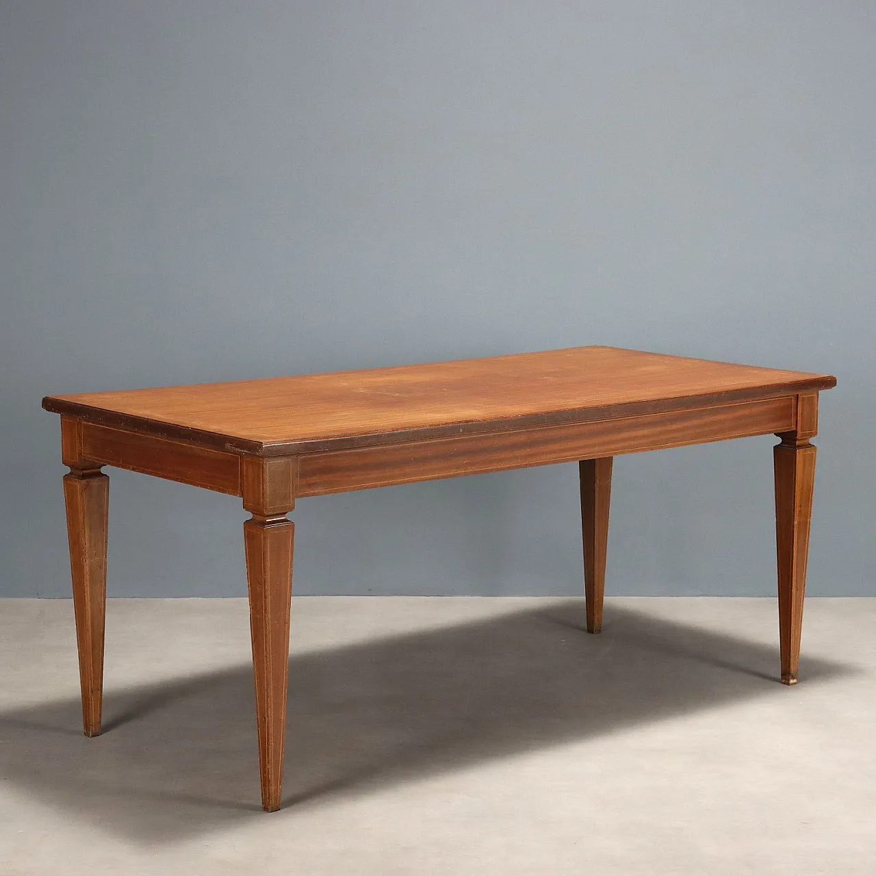 Dining room table in mahogany veneer, 1950s 1