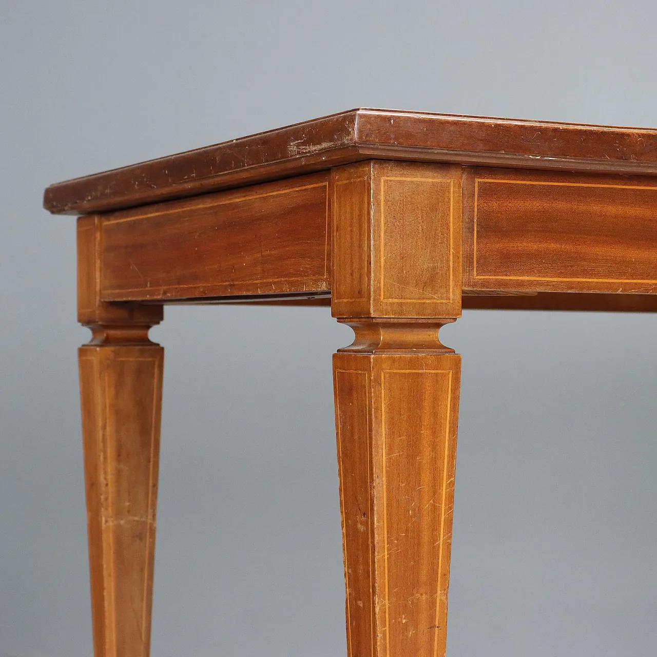 Dining room table in mahogany veneer, 1950s 3