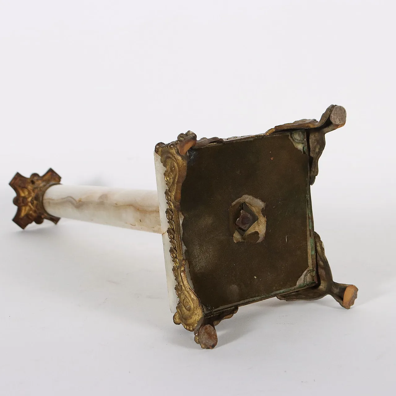 Colonna in onice e bronzo dorato, inizio '900 8