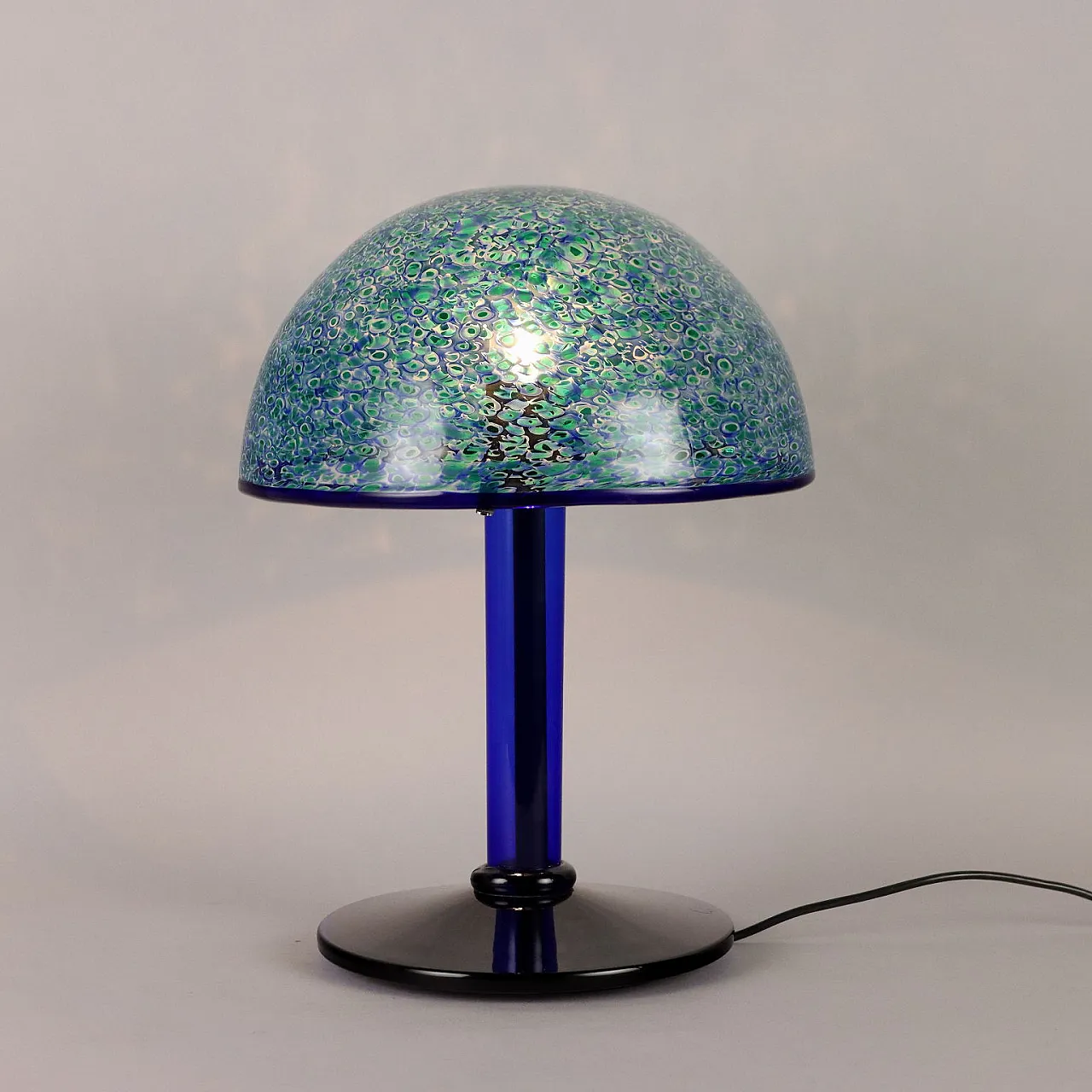 Lampada da tavolo in vetro di Murano di Vistosi, anni '80 1