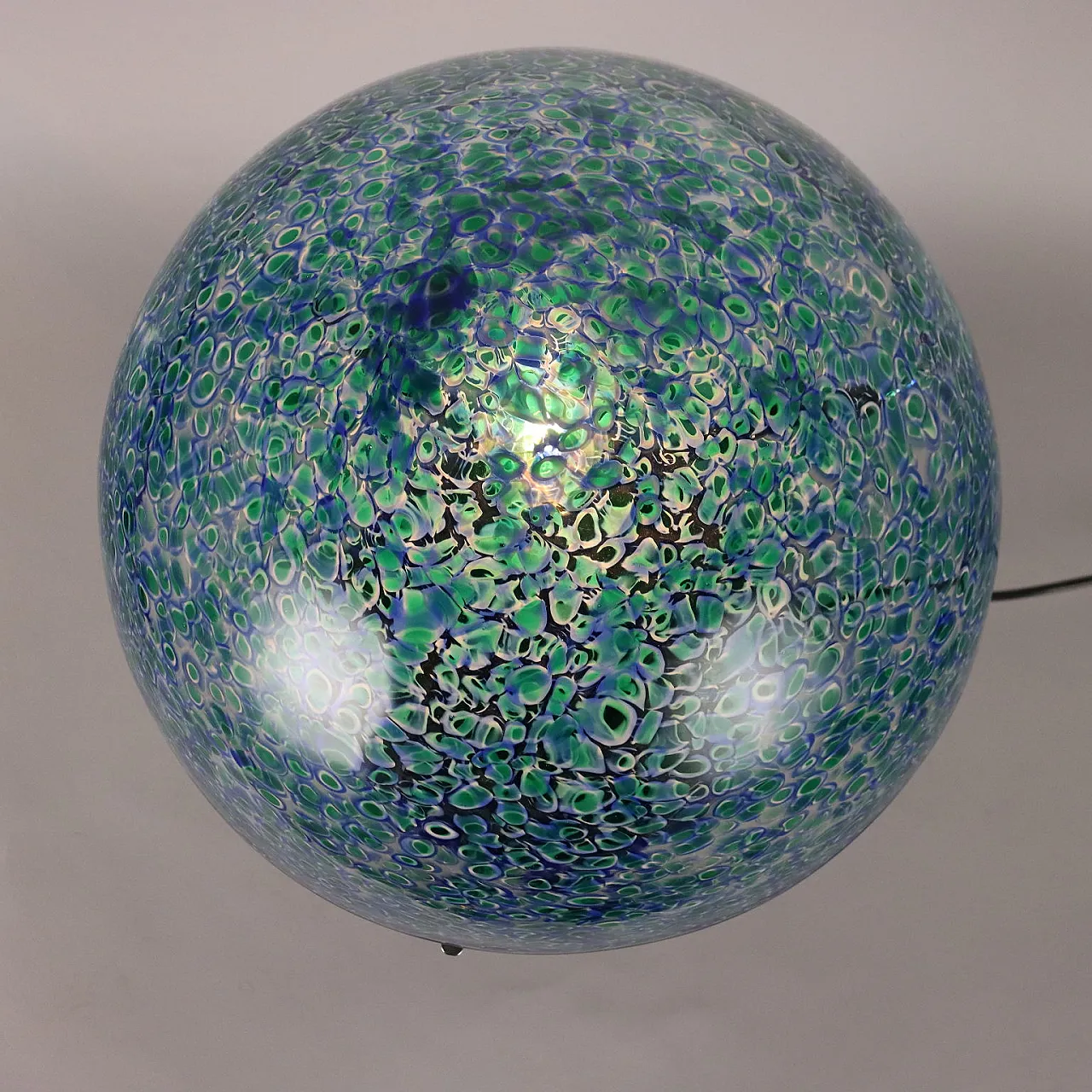 Lampada da tavolo in vetro di Murano di Vistosi, anni '80 3