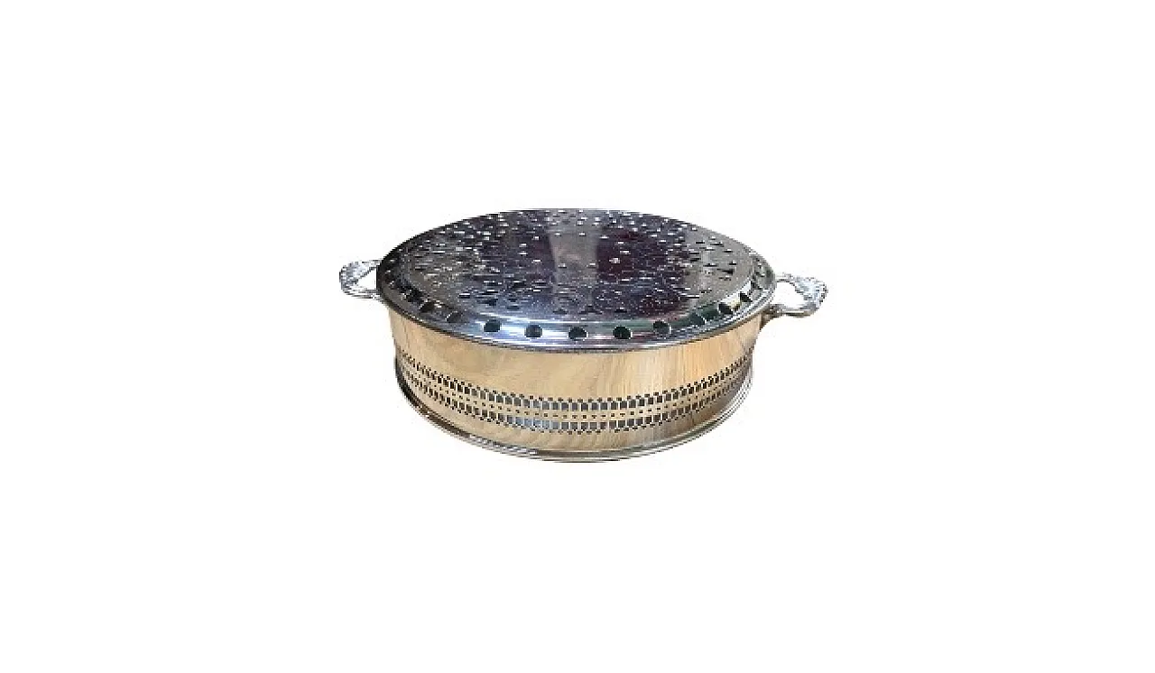 Silver plated chafing dish, 90s 1