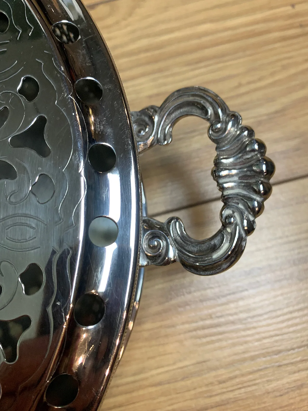 Silver plated chafing dish, 90s 2