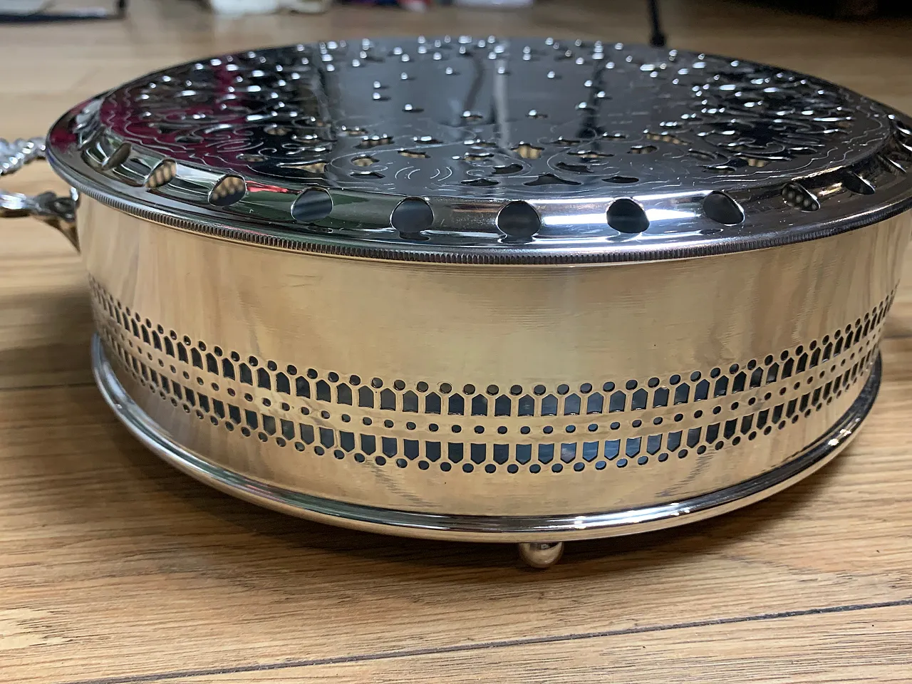 Silver plated chafing dish, 90s 3