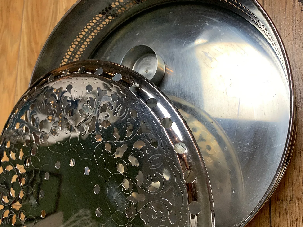 Silver plated chafing dish, 90s 5