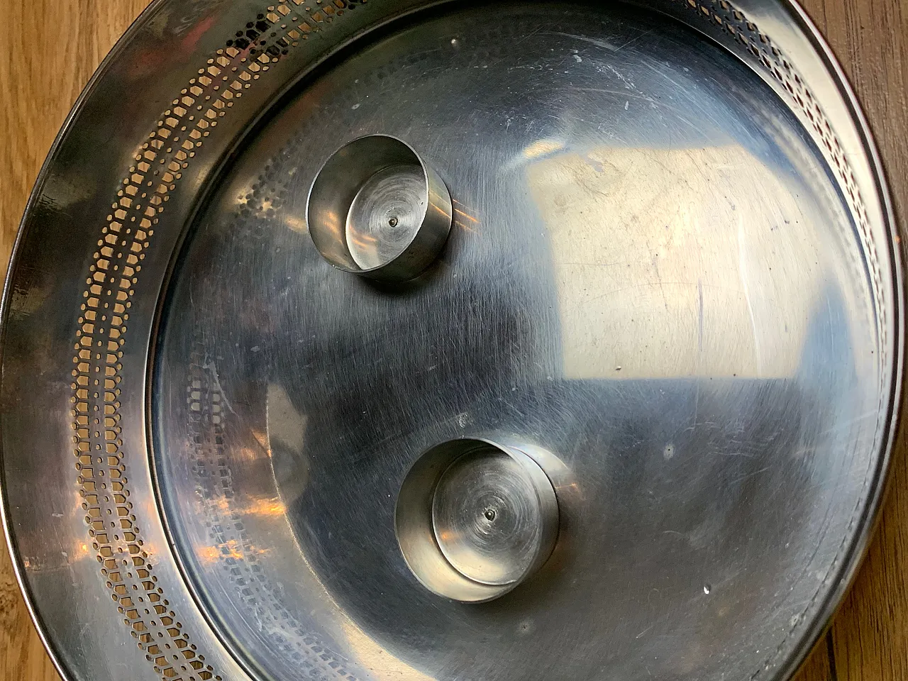 Silver plated chafing dish, 90s 6