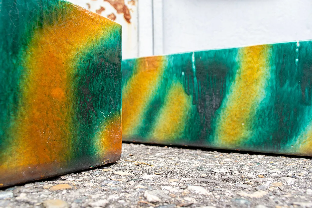 3 Vasi in ceramica di Gabbianelli, anni '50 4