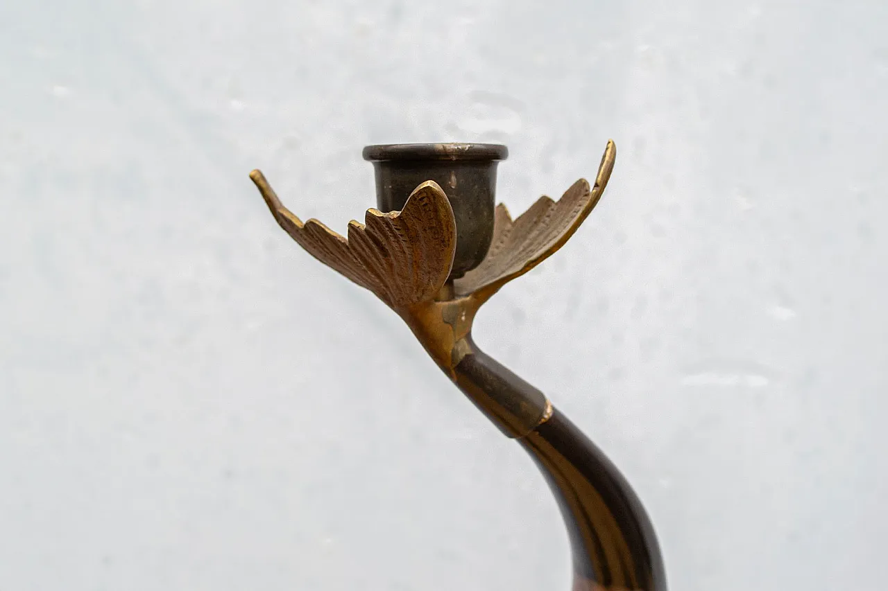 Pair of fish-shaped candleholders by Hauy Pouigo, 1970s 3