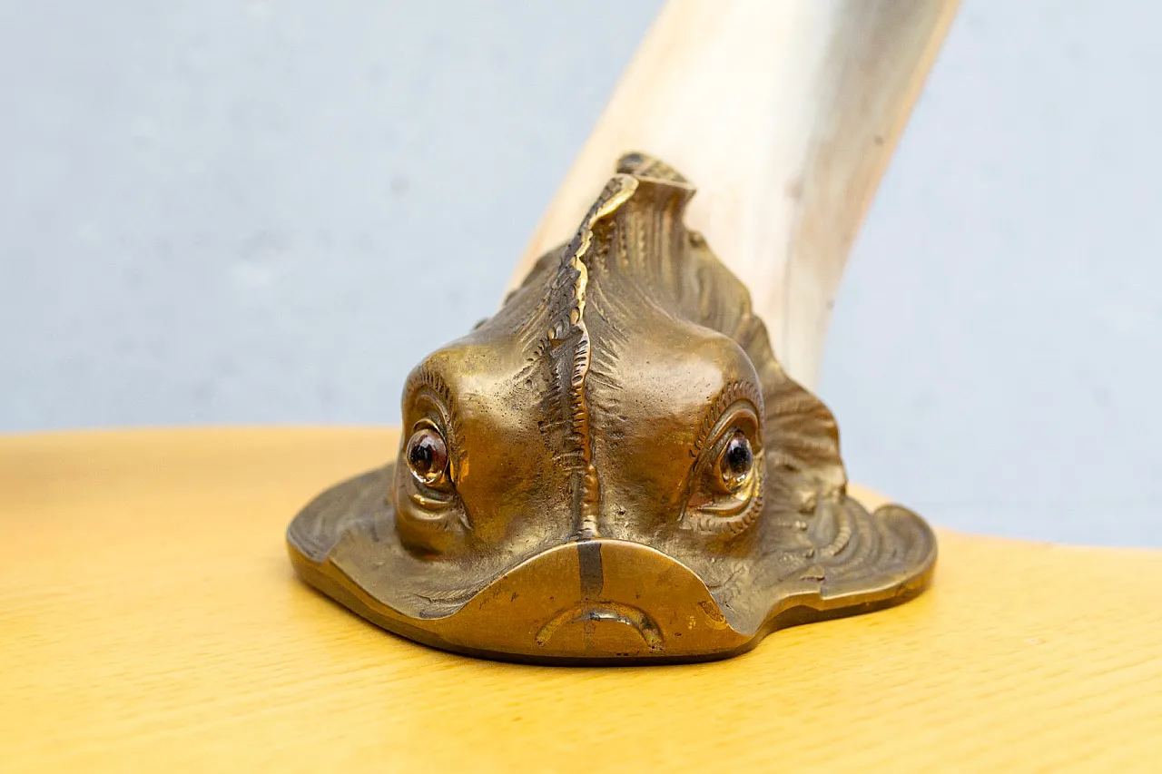 Pair of fish-shaped candleholders by Hauy Pouigo, 1970s 4