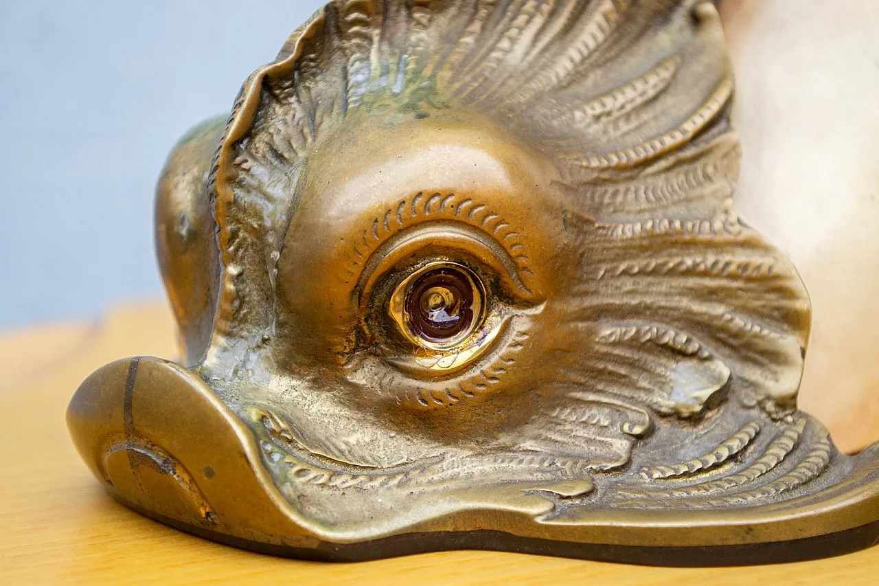 Pair of fish-shaped candleholders by Hauy Pouigo, 1970s 6