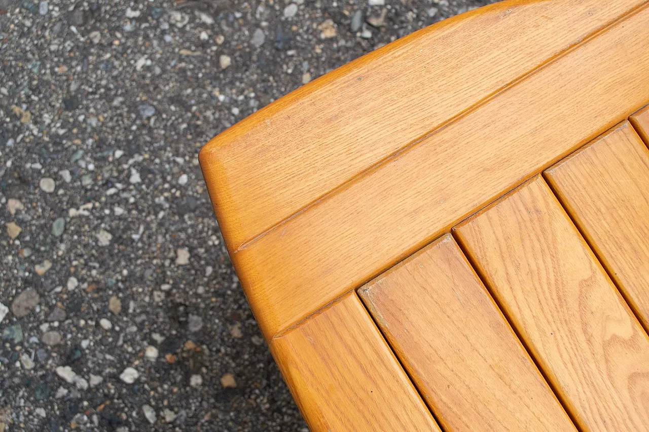 Sedia pieghevole in quercia, anni '70 6