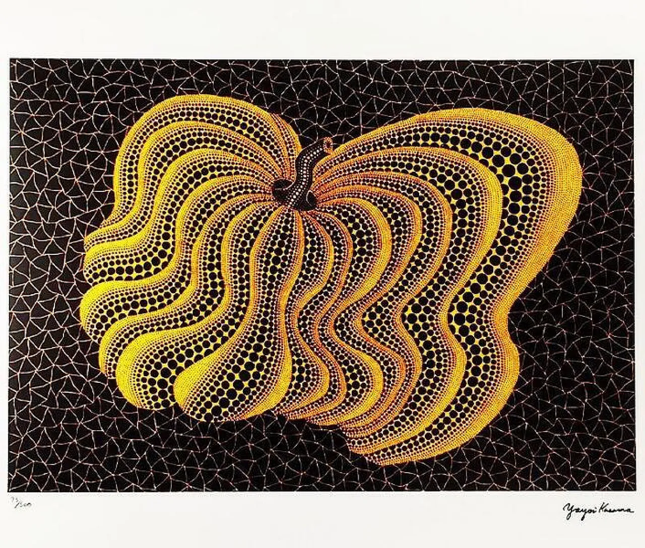 Litografia in edizione limitata di Yayoi Kusama, anni '90 1