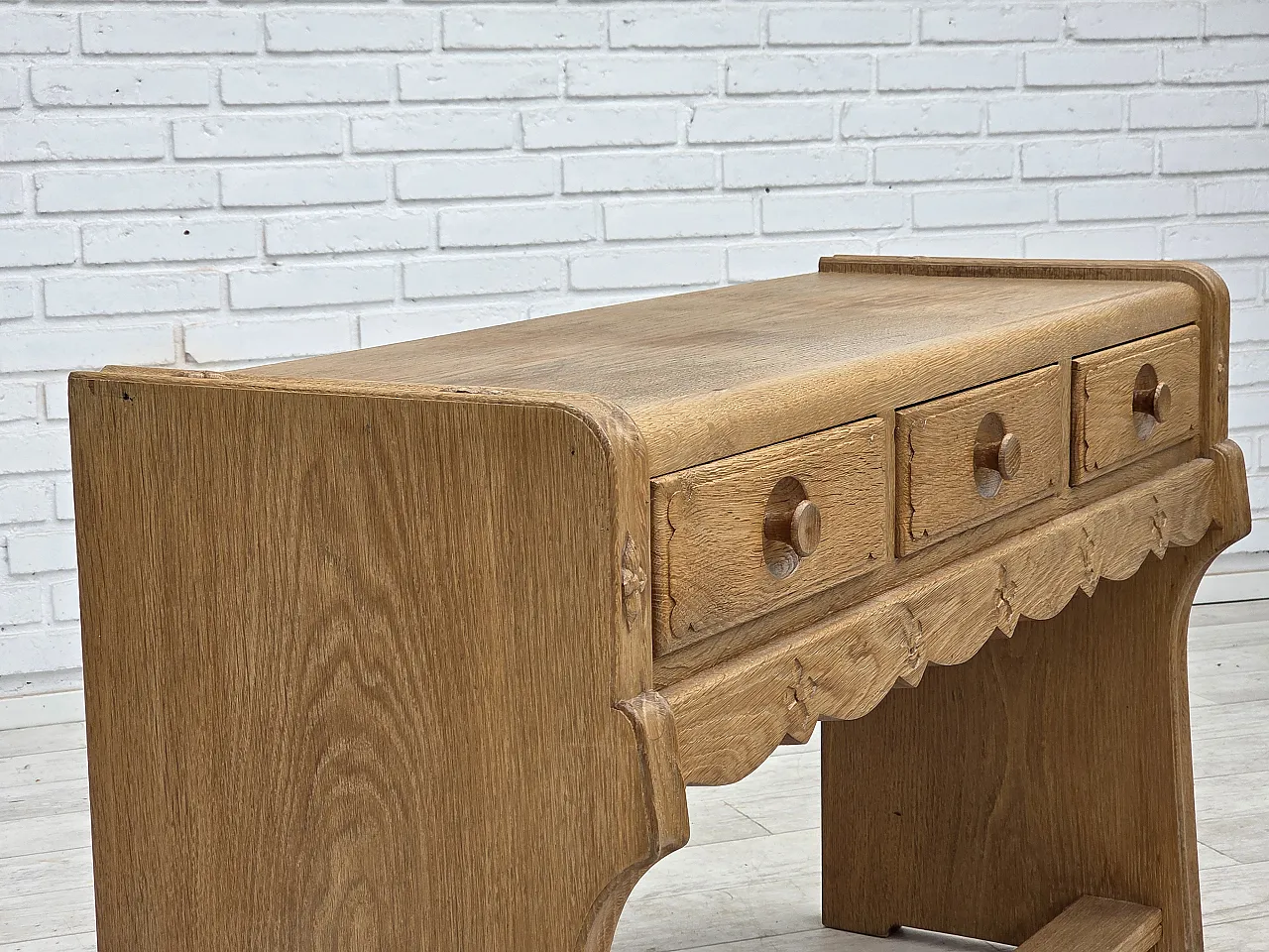 Danish chest of drawers, oak wood, , 1970s 2
