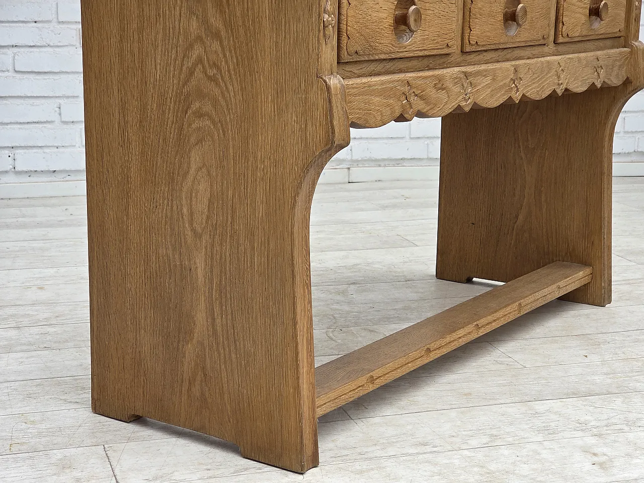 Danish chest of drawers, oak wood, , 1970s 3