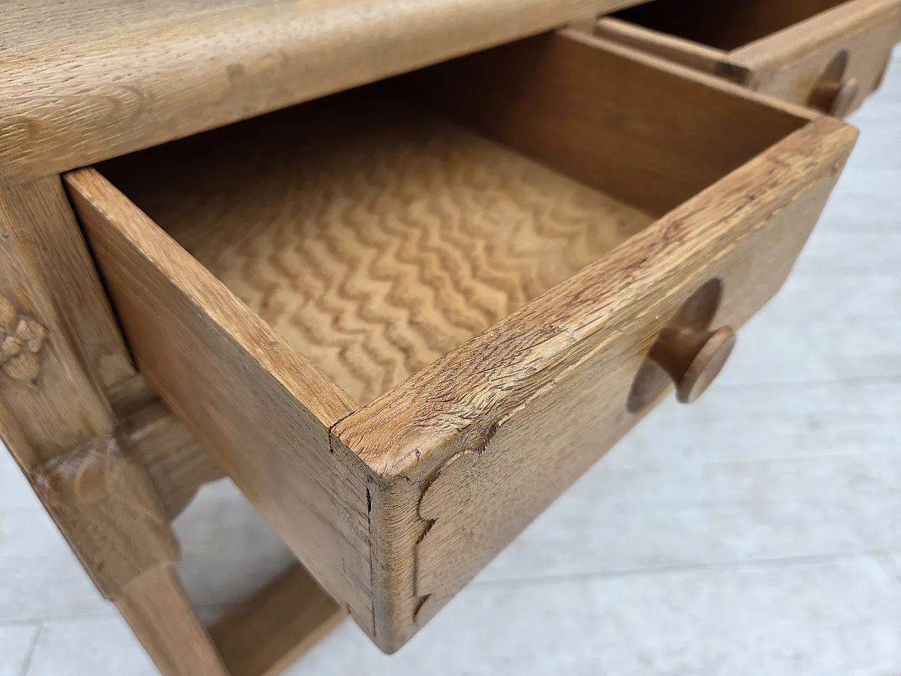 Danish chest of drawers, oak wood, , 1970s 5