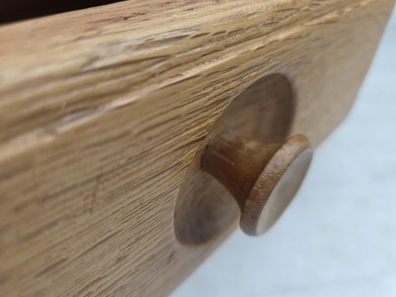 Danish chest of drawers, oak wood, , 1970s 6