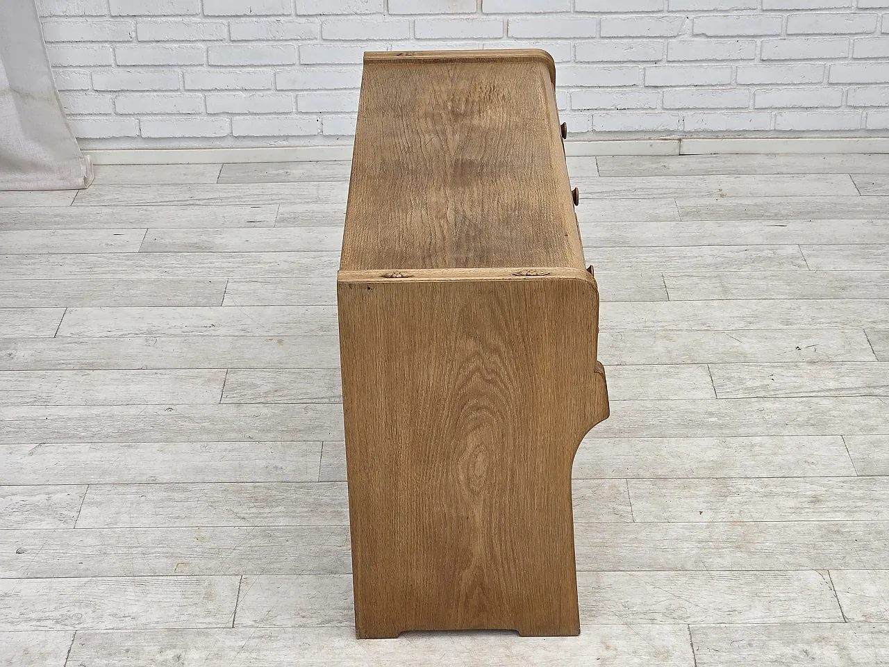 Danish chest of drawers, oak wood, , 1970s 10