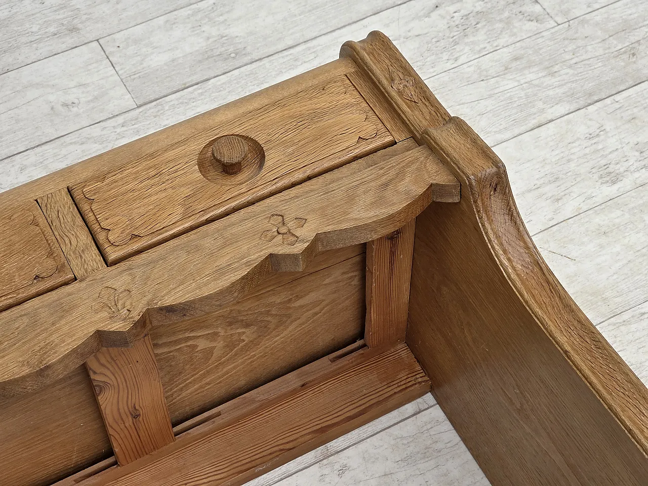 Danish chest of drawers, oak wood, , 1970s 18