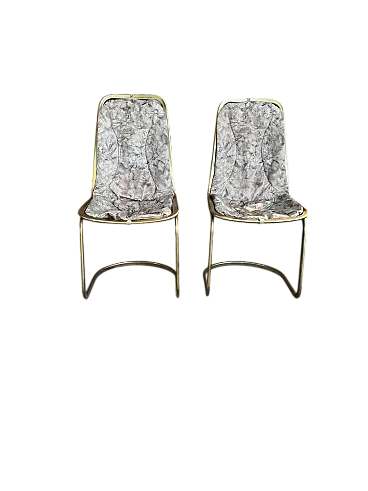 Coppia di sedie da pranzo di Gastone Rinaldi, anni '70