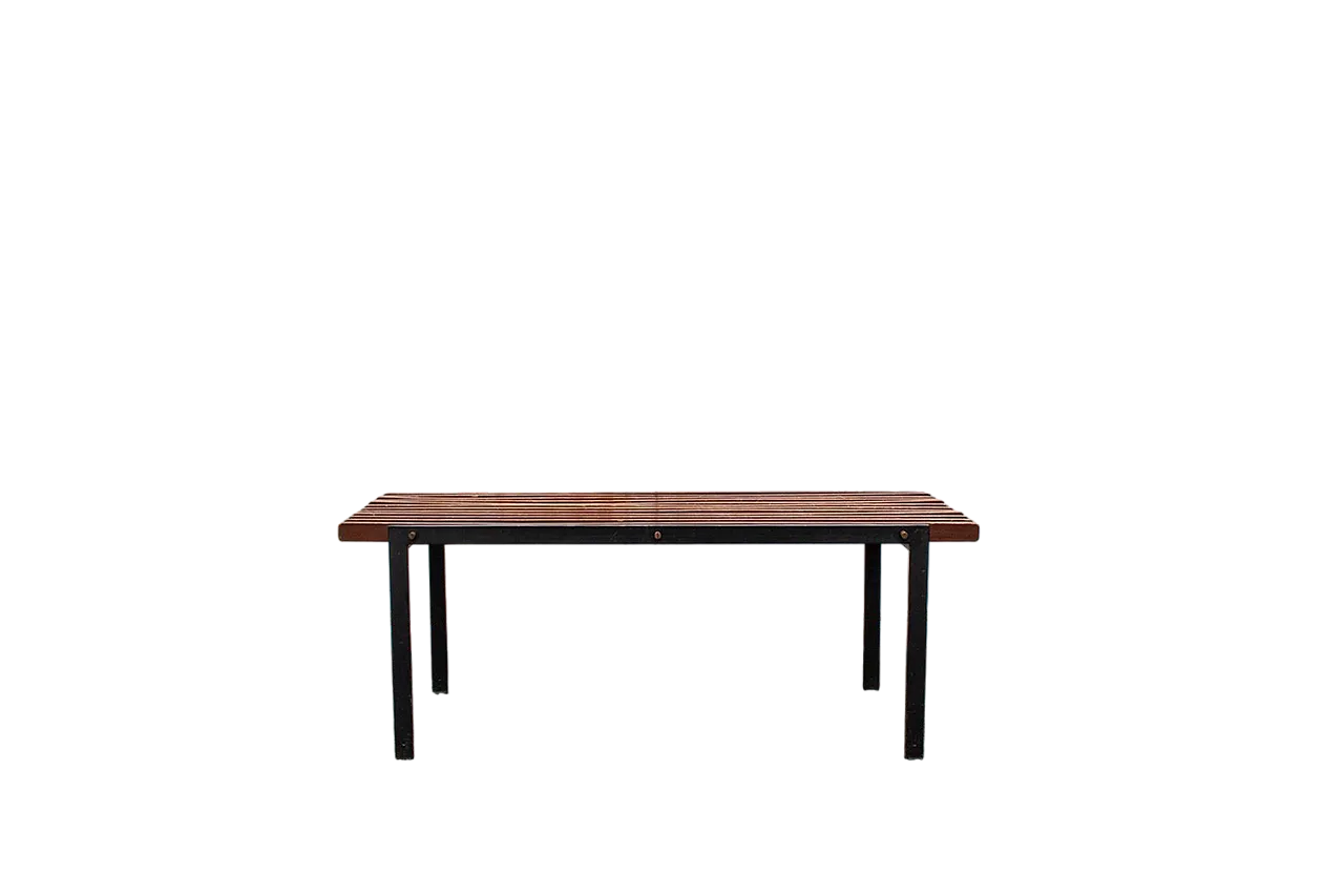 Panca in legno, anni '50 6