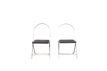 Coppia di sedie Aprilina di Gae Aulenti per Zanotta, anni '60