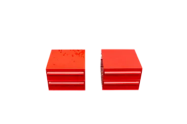 Pair of Model 4601 3-5 Bedside Tables by S.Fussell for Kartell, 1970s