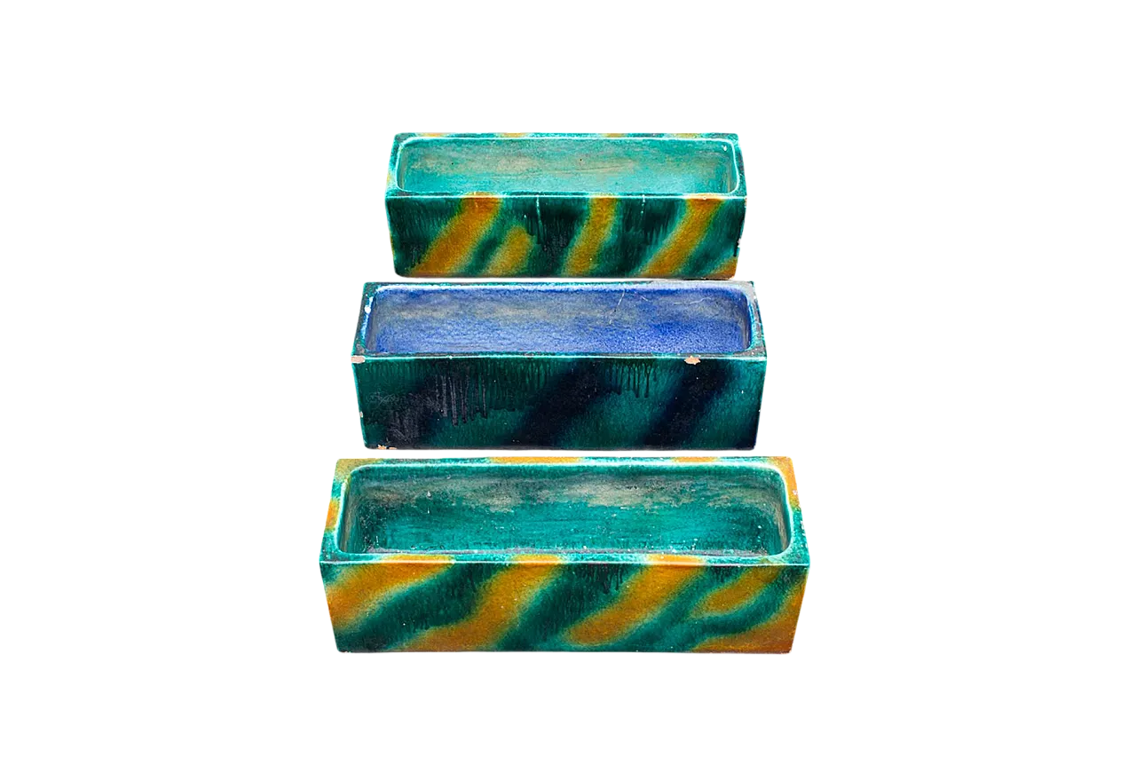 3 Vasi in ceramica di Gabbianelli, anni '50 9