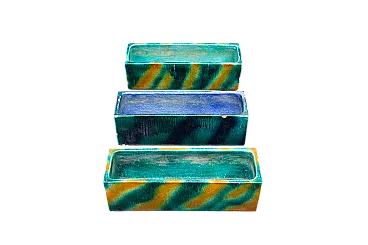 3 Vasi in ceramica di Gabbianelli, anni '50