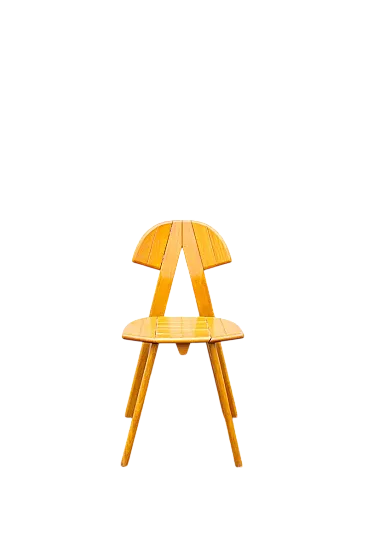 Sedia pieghevole in quercia, anni '70