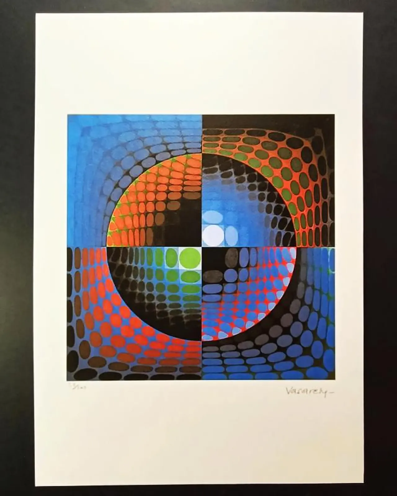 Victor Vasarely Limited numbered Edition Lithograph, 1970s 1