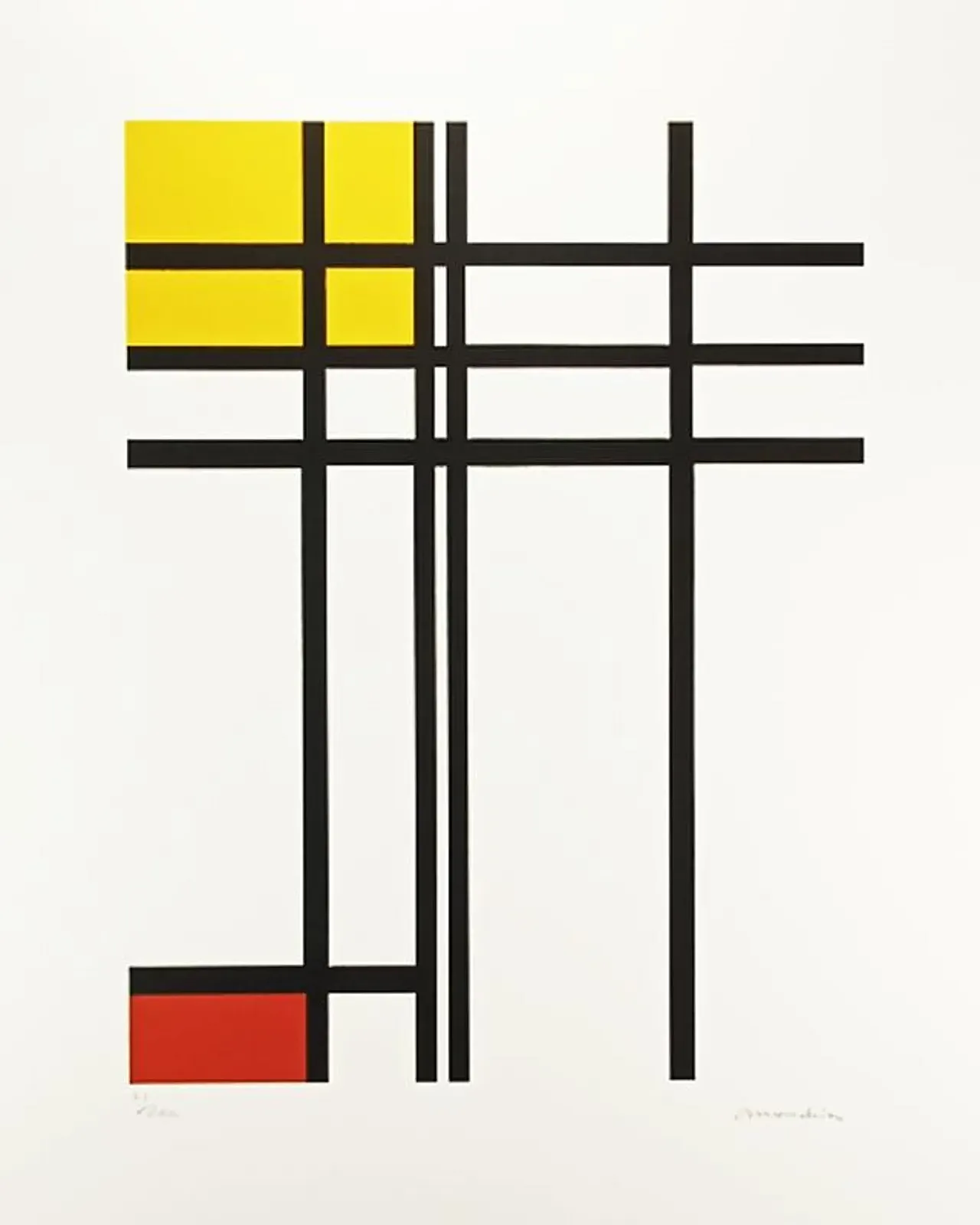 Piet Mondrian Limited Edition Lithograph, 1970s 2
