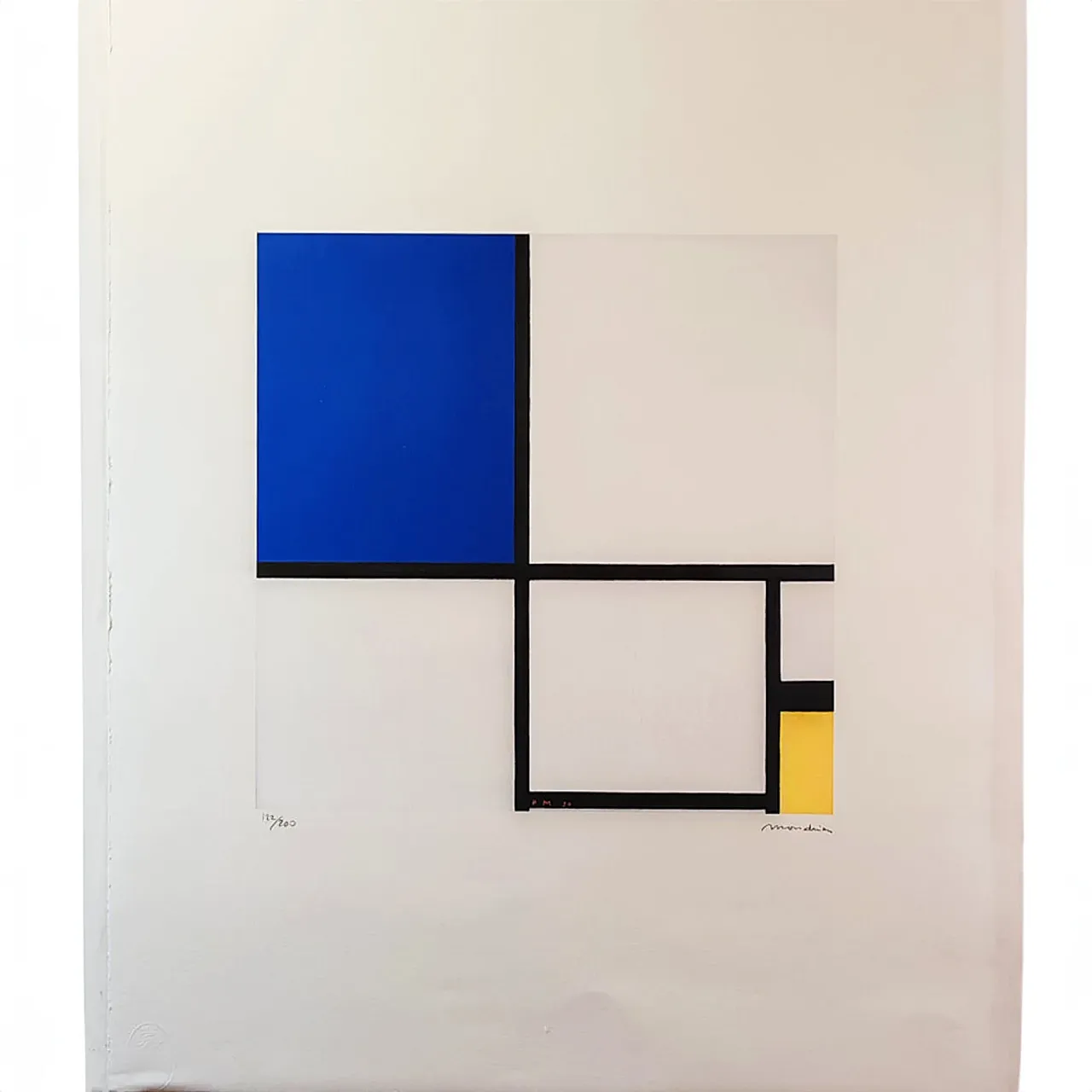Piet Mondrian Limited Edition Lithograph, 1970s 1