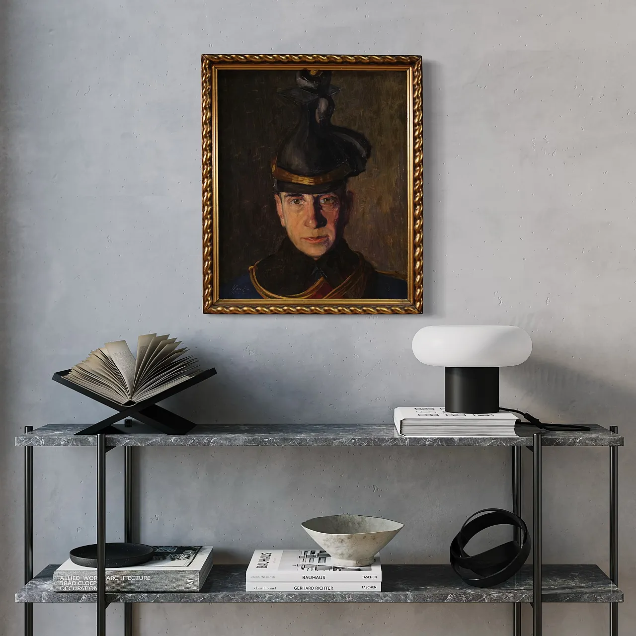 E. Vass, Ritratto di militare firmato e datato, 1915 7