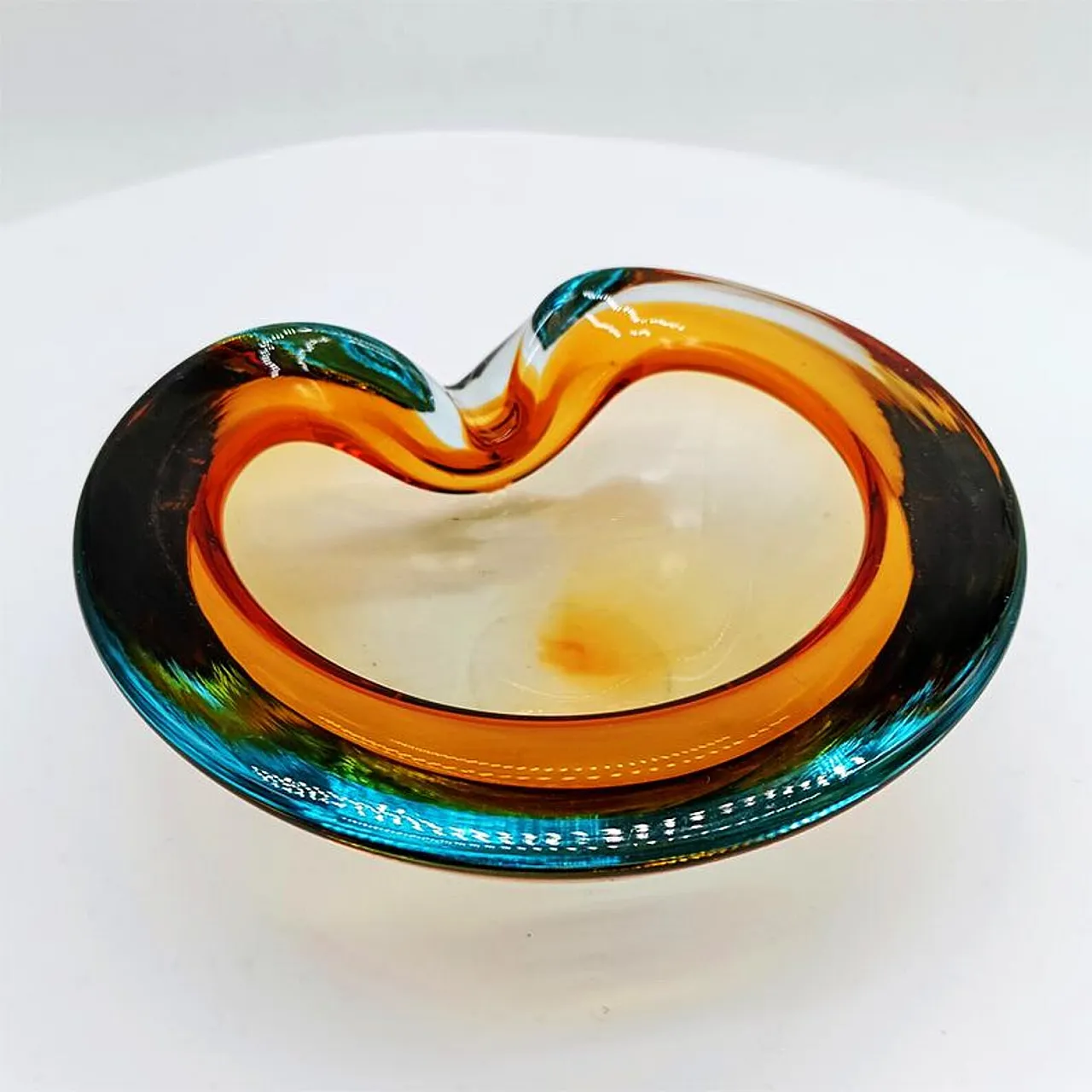 Posacenere in vetro di Murano di Flavio Poli per Seguso, anni '60 1