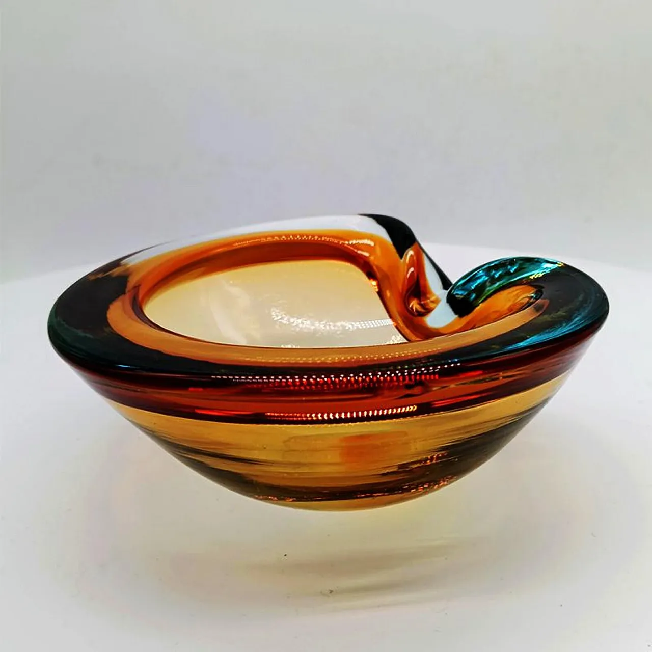 Posacenere in vetro di Murano di Flavio Poli per Seguso, anni '60 3