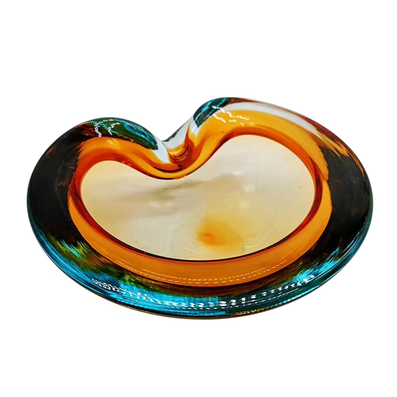 Posacenere in vetro di Murano di Flavio Poli per Seguso, anni '60 9