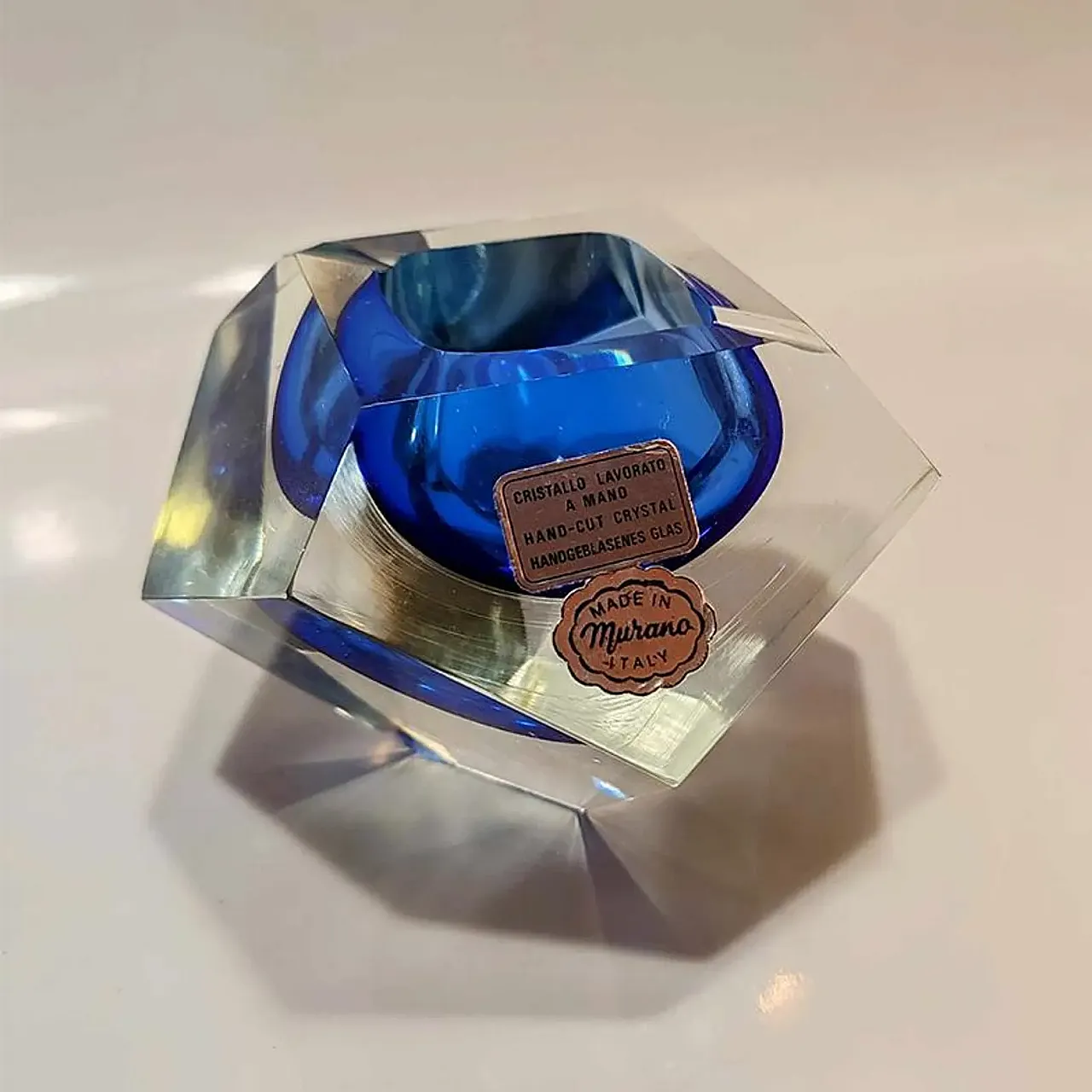 Posacenere in vetro di Murano di Flavio Poli per Seguso, anni '60 1