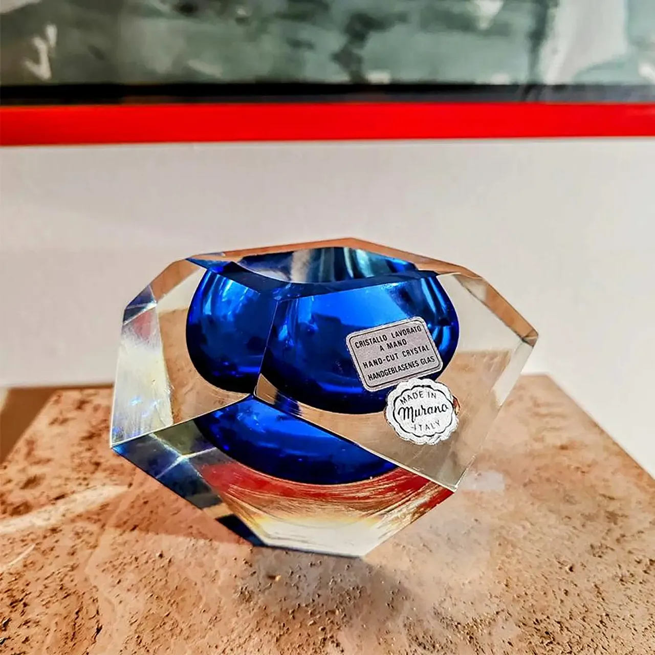 Posacenere in vetro di Murano di Flavio Poli per Seguso, anni '60 4