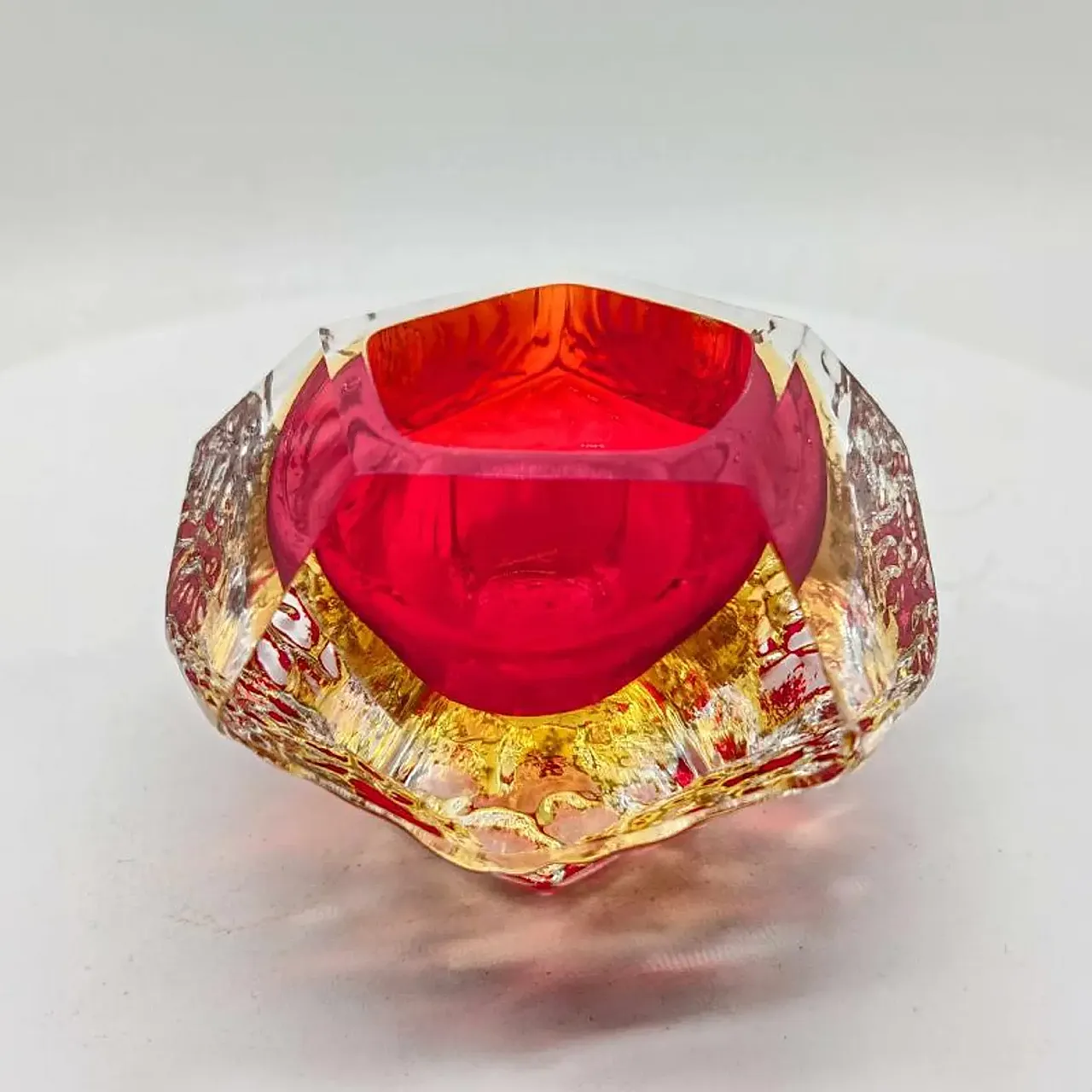 Posacenere in vetro di Murano di Flavio Poli per Seguso, anni '60 3