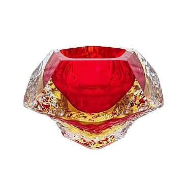 Ashtray in Murano glass by Flavio Poli for Seguso, 1960s