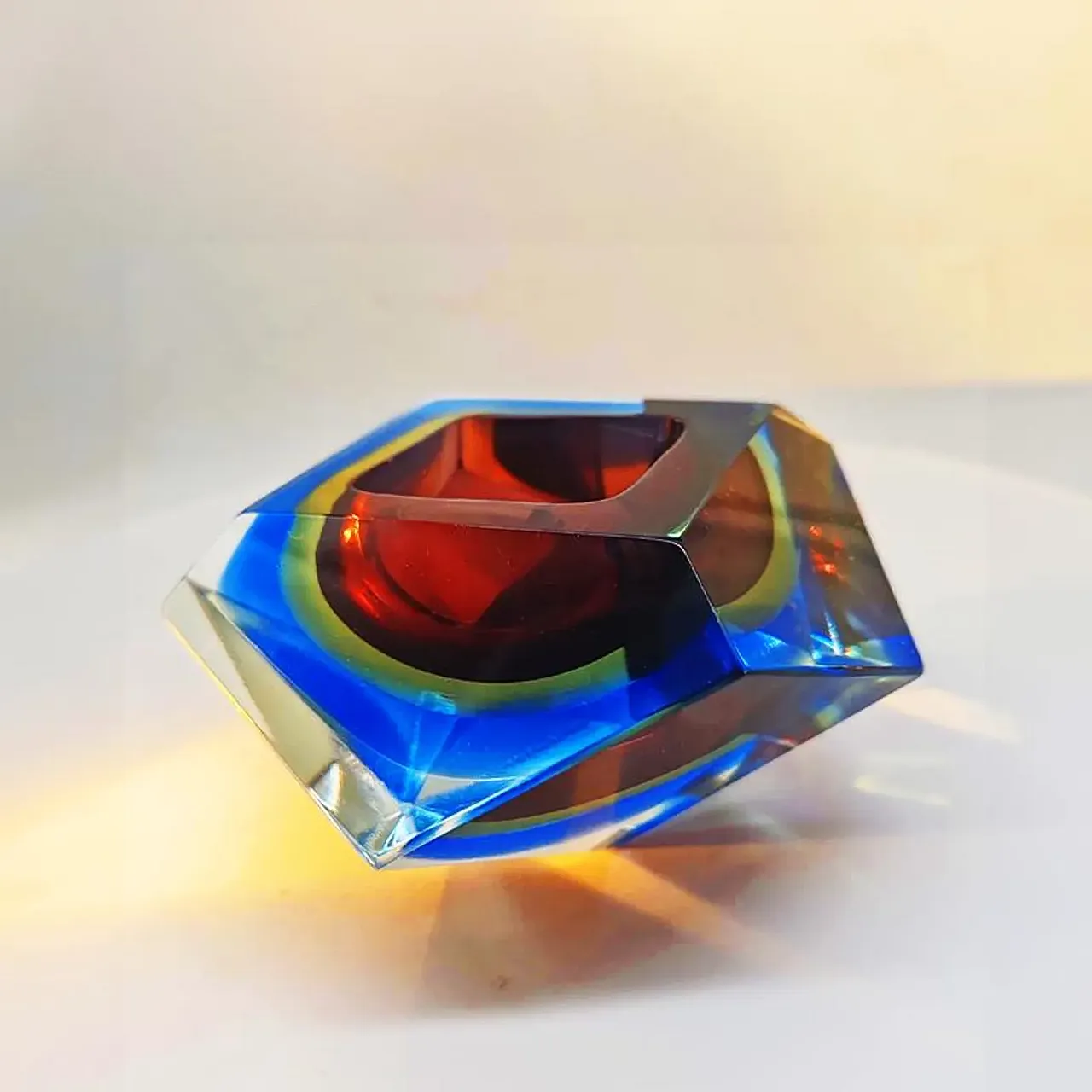 Posacenere in vetro di Murano di Flavio Poli per Seguso, anni '60 1